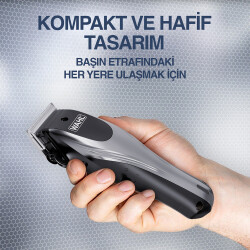 Wahl 9657 Rapid Clip 12 Kılavuz Taraklı Şarjlı Saç Sakal Kesme Makinesi 09657-0460 - 4