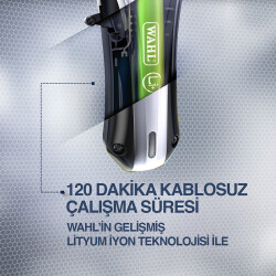 Wahl 9657 Rapid Clip 12 Kılavuz Taraklı Şarjlı Saç Sakal Kesme Makinesi 09657-0460 - 5