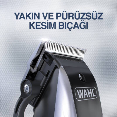 Wahl 9657 Rapid Clip 12 Kılavuz Taraklı Şarjlı Saç Sakal Kesme Makinesi 09657-0460 - 6