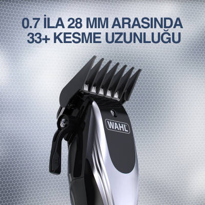 Wahl 9657 Rapid Clip 12 Kılavuz Taraklı Şarjlı Saç Sakal Kesme Makinesi 09657-0460 - 7